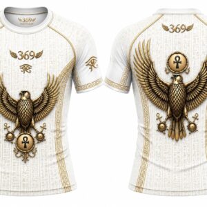 369WEAR White Pharaoh Rash Guard – MMA & BJJ