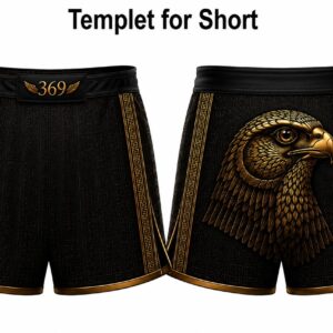 369WEAR Black Pharaoh MMA & BJJ Shorts