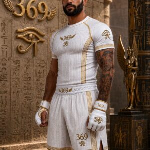 369WEAR White Pharaoh Rash Guard+SHORTS